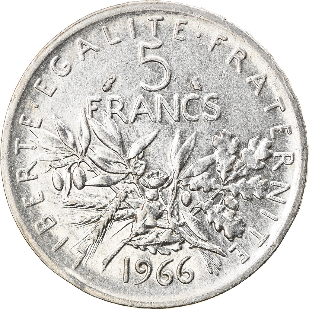 Coin, France, Semeuse, 5 Francs, 1966, Paris, EF(40-45), Silver, KM:926