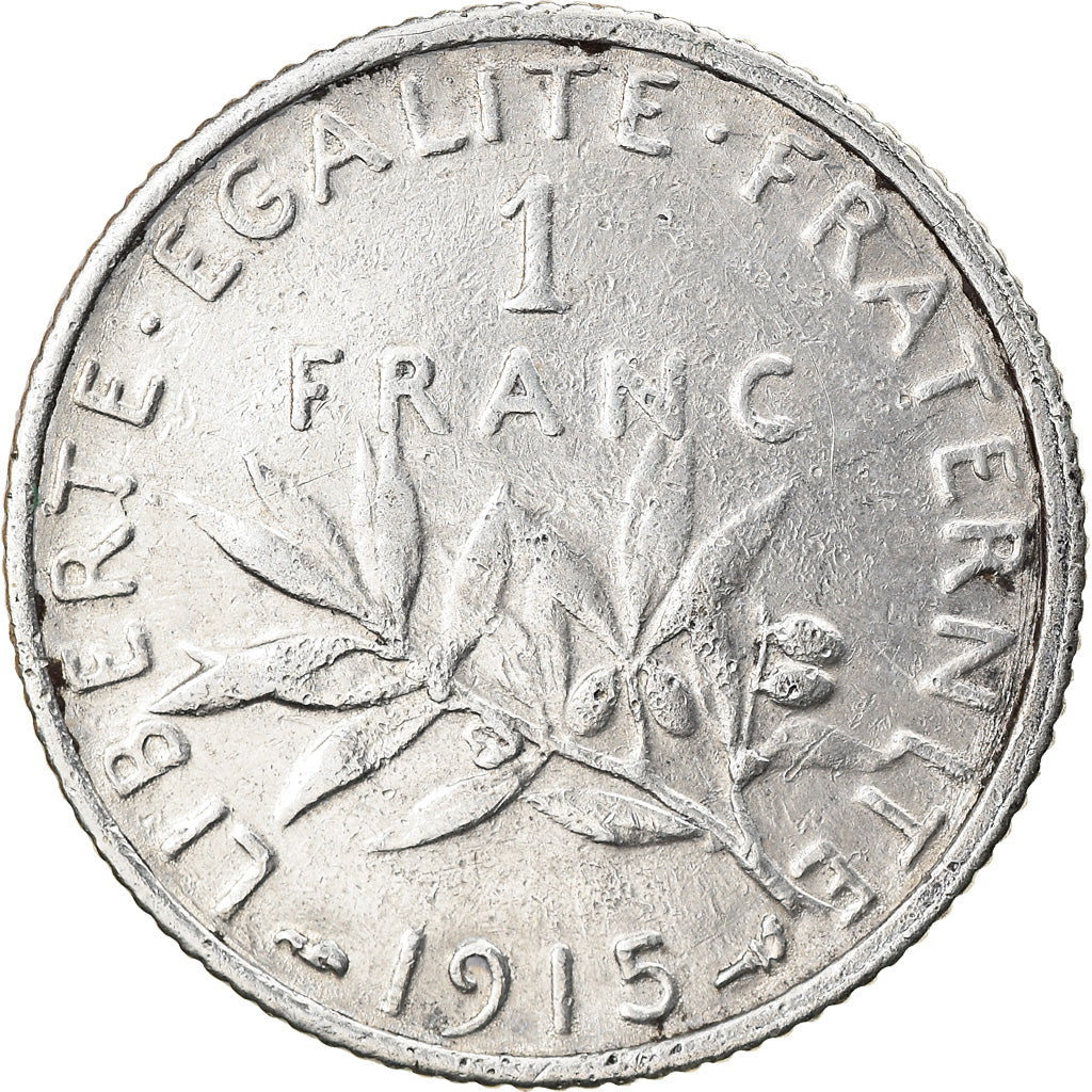 Münze, Frankreich, Semeuse, Franc, 1915, Paris, SS, Silber, KM:844.1