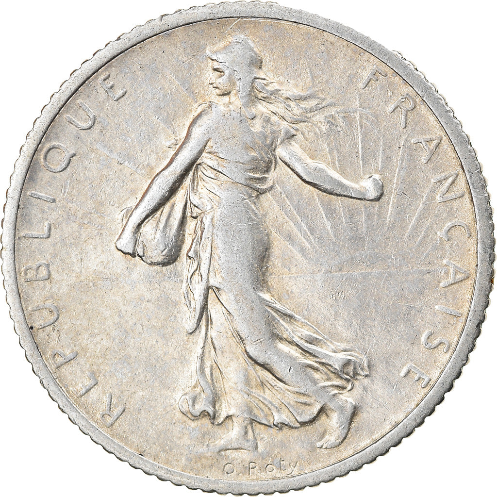 Coin, France, Semeuse, Franc, 1918, Paris, EF(40-45), Silver, KM:844.1