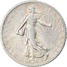 Coin, France, Semeuse, Franc, 1918, Paris, EF(40-45), Silver, KM:844.1