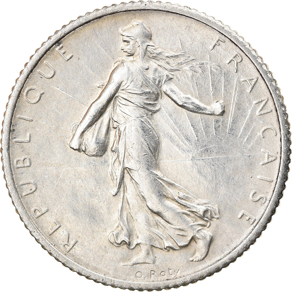 Coin, France, Semeuse, Franc, 1920, Paris, AU(50-53), Silver, KM:844.1