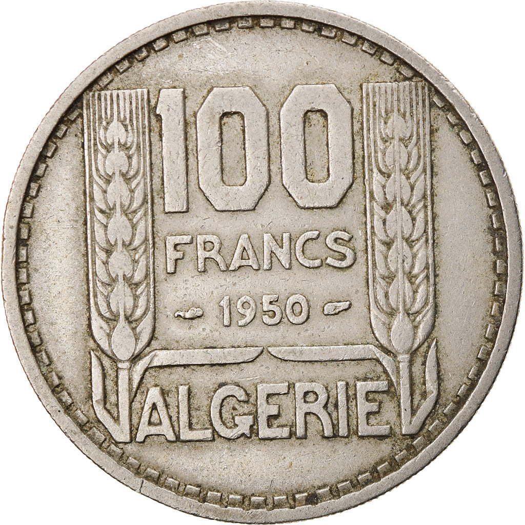 Coin, Algeria, 100 Francs, 1950, Paris, EF(40-45), Copper-nickel, KM:93