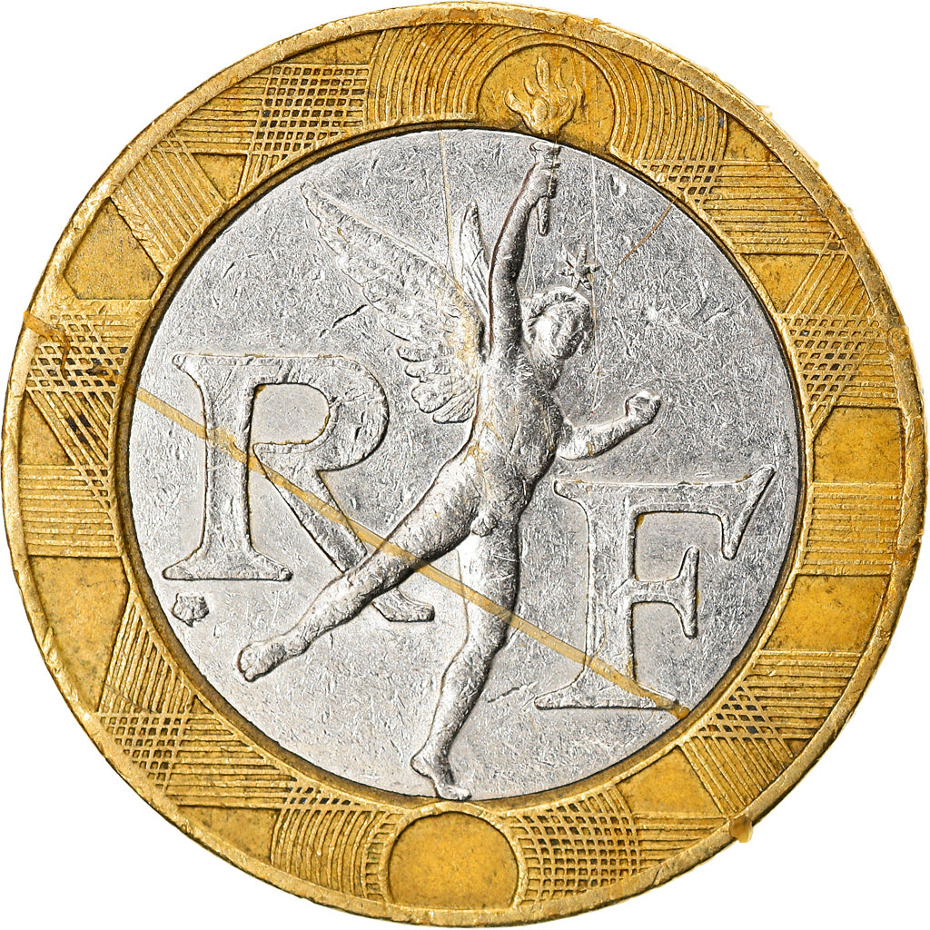 Coin, France, Génie, 10 Francs, 1989, Paris, VF(30-35), Bi-Metallic, KM:964.1
