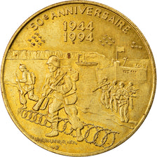 France, Token, 50ème Anniversaire du Débarquement, Jour J, 1994, MS(63)
