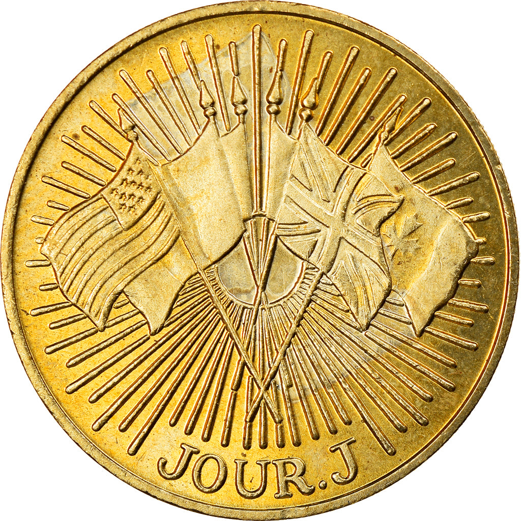 France, Token, 50ème Anniversaire du Débarquement, Jour J, 1994, MS(63)