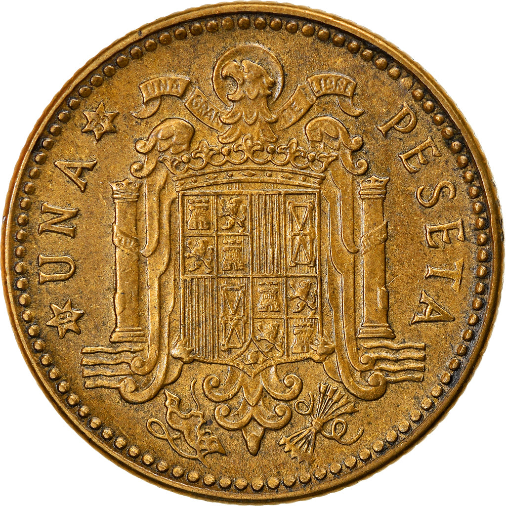 Coin, Spain, Caudillo and regent, Peseta, 1954, Madrid, EF(40-45)