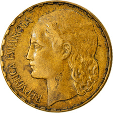 Coin, Spain, Peseta, 1937, Madrid, EF(40-45), Brass, KM:755