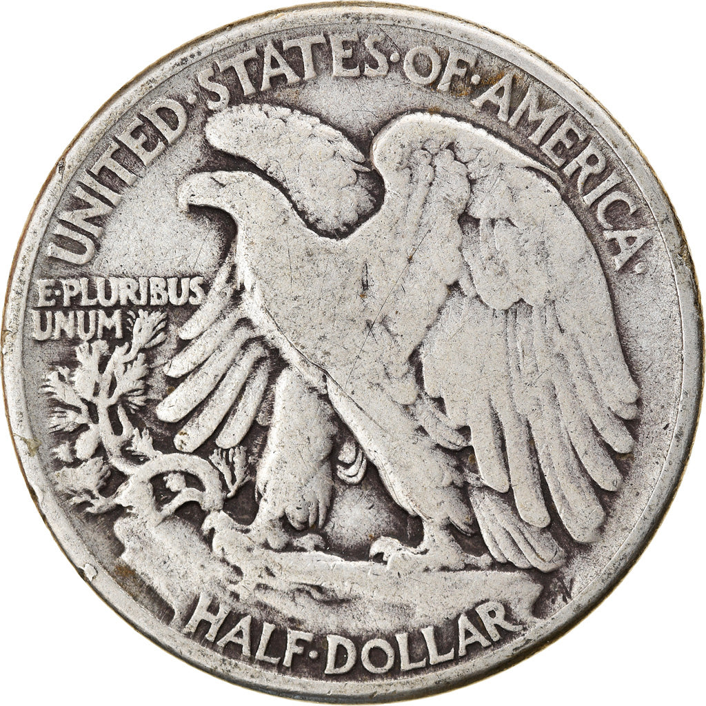 Coin, United States, Walking Liberty Half Dollar, Half Dollar, 1944, U.S. Mint