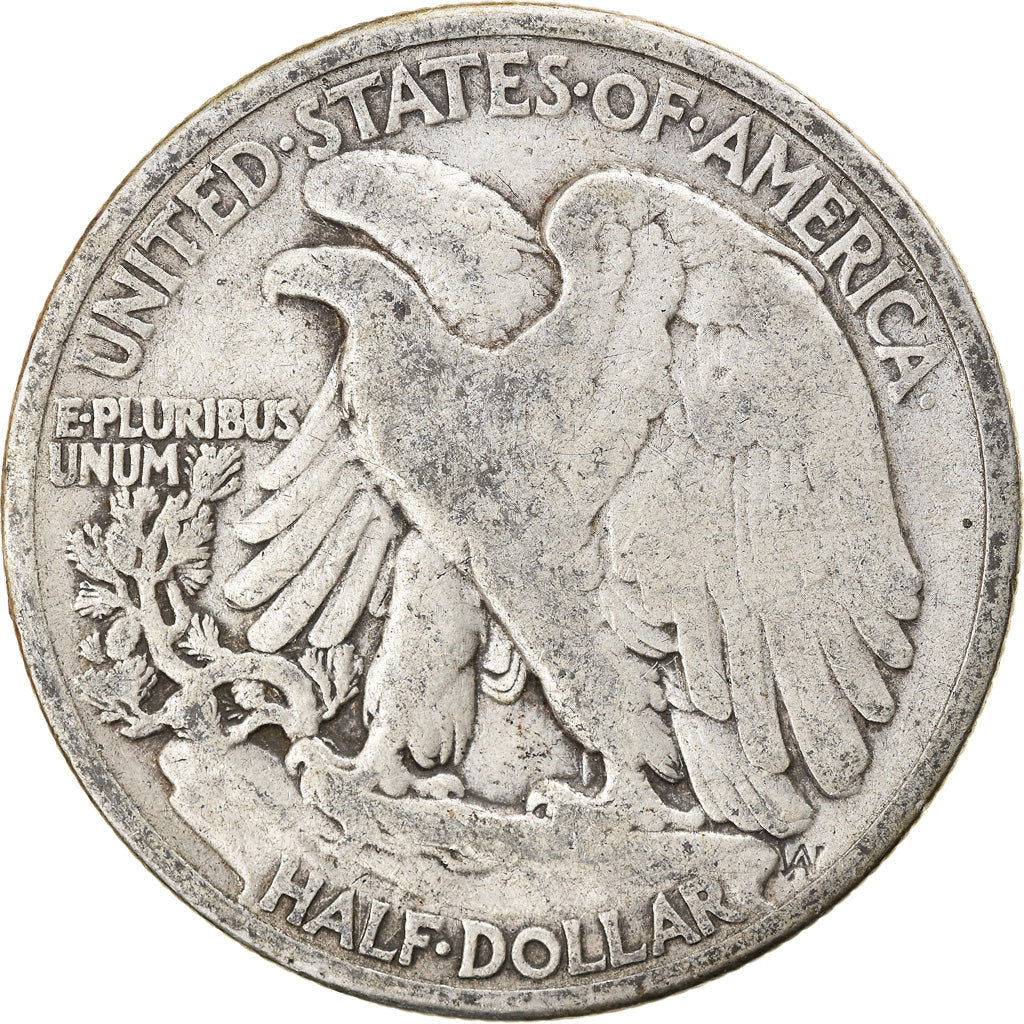 Coin, United States, Walking Liberty Half Dollar, Half Dollar, 1942, U.S. Mint