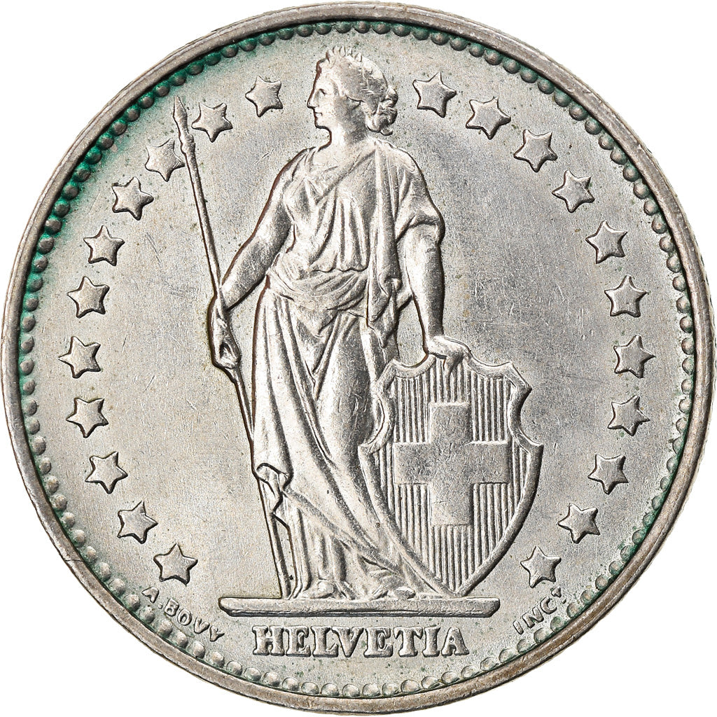 Coin, Switzerland, Franc, 1969, Bern, AU(50-53), Copper-nickel, KM:24a.1