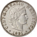 Coin, Switzerland, 20 Rappen, 1931, Bern, EF(40-45), Nickel, KM:29