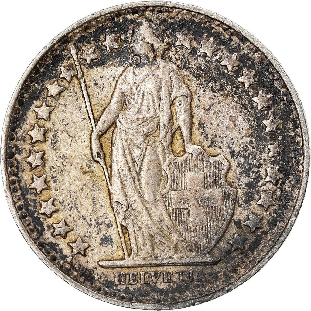 Coin, Switzerland, 1/2 Franc, 1941, Bern, VF(30-35), Silver, KM:23