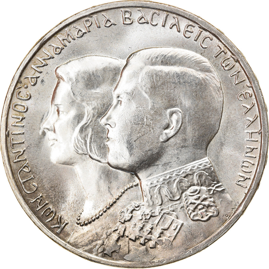Moneta, Grecia, Constantine II, 30 Drachmai, 1964, Kongsberg, SPL-, Argento