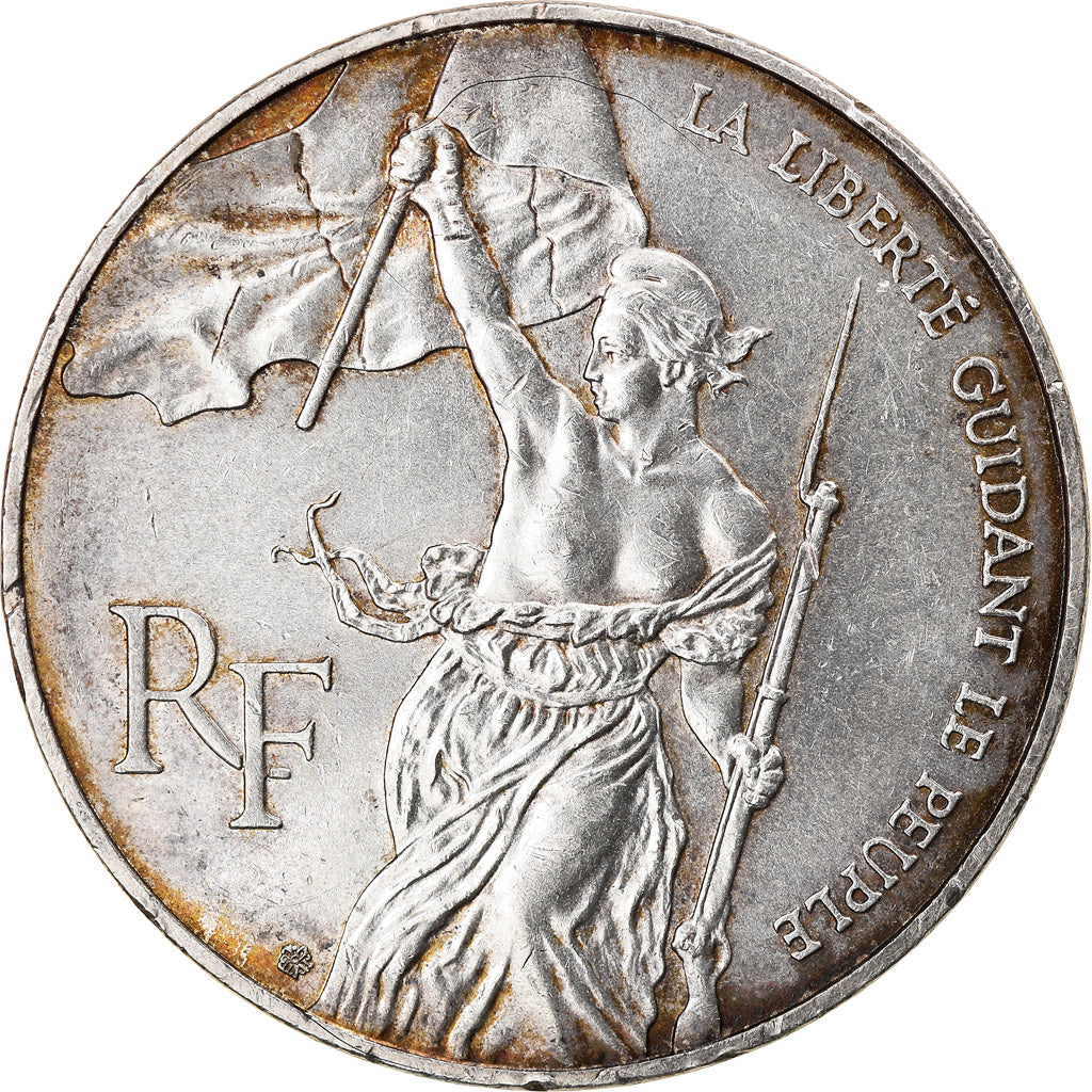 Münze, Frankreich, Liberté guidant le peuple, 100 Francs, 1993, SS+, Silber