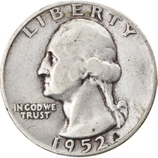 Münze, Vereinigte Staaten, Washington Quarter, Quarter, 1952, U.S. Mint, San