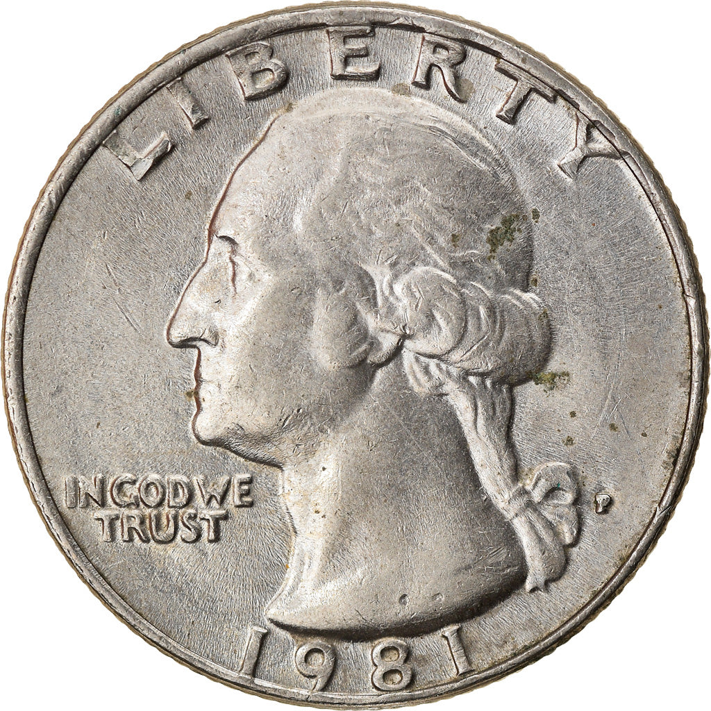 Monnaie, États-Unis, Washington Quarter, Quarter, 1981, Philadelphie, TTB