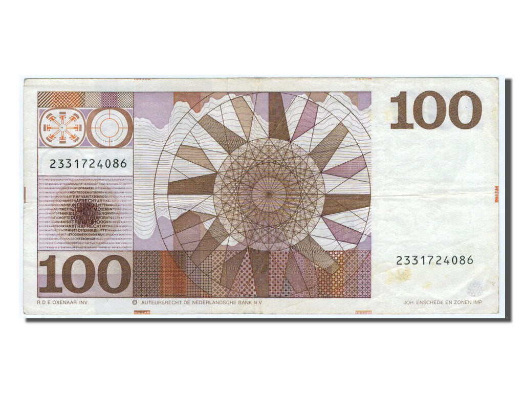Paesi Bassi, 100 Gulden, 1970, BB
