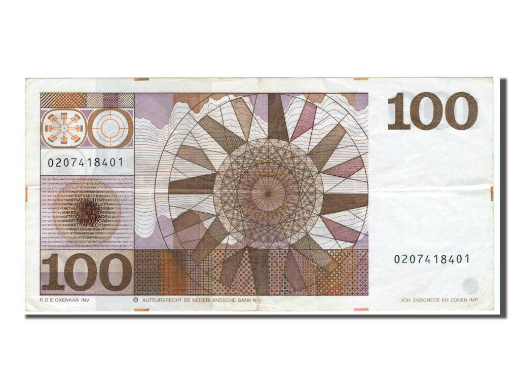 Banknote, Netherlands, 100 Gulden, 1970, EF(40-45)