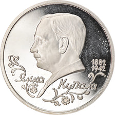 Münze, Russland, Yanka Kupala, Rouble, 1992, BE, STGL, Cupro-nickel