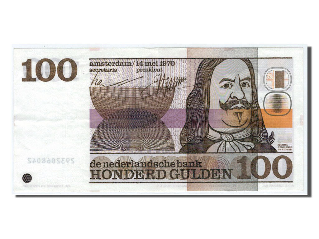 Geldschein, Niederlande, 100 Gulden, 1970, VZ