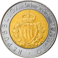 Coin, San Marino, 15th Anniversary - Resumption of Coinage, 500 Lire, 1987