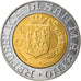 Monnaie, San Marino, 500 Lire, 1989, SUP, Bi-Metallic, KM:239