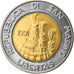 Coin, San Marino, 500 Lire, 1991, Rome, AU(50-53), Bi-Metallic, KM:269