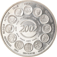 Frankrijk, Medaille, Naissance de l'Euro Fiduciaire, 2002, ZF+, Copper-nickel