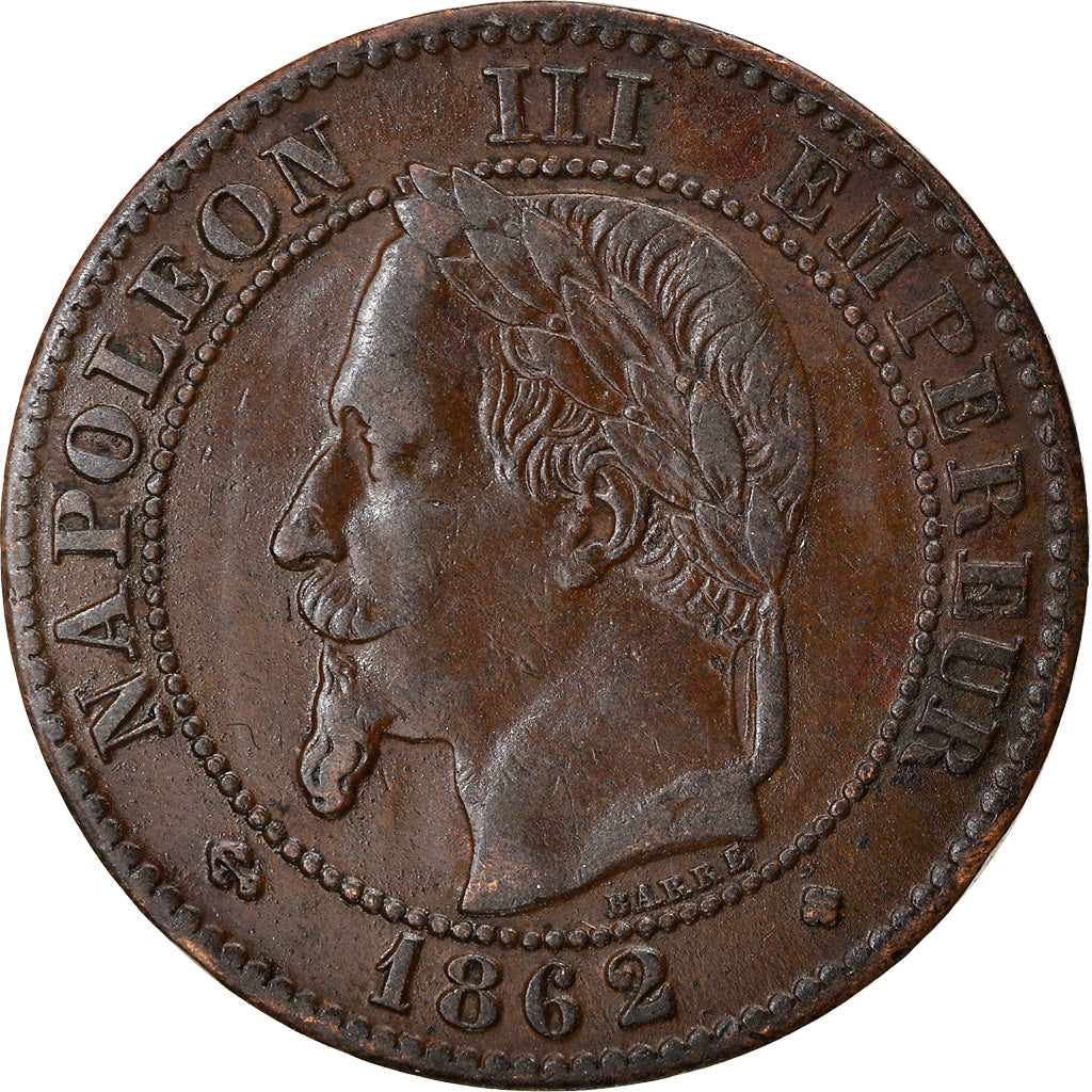 Monnaie, France, Napoleon III, Napoléon III, 2 Centimes, 1862, Strasbourg