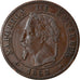 Monnaie, France, Napoleon III, Napoléon III, 2 Centimes, 1862, Strasbourg