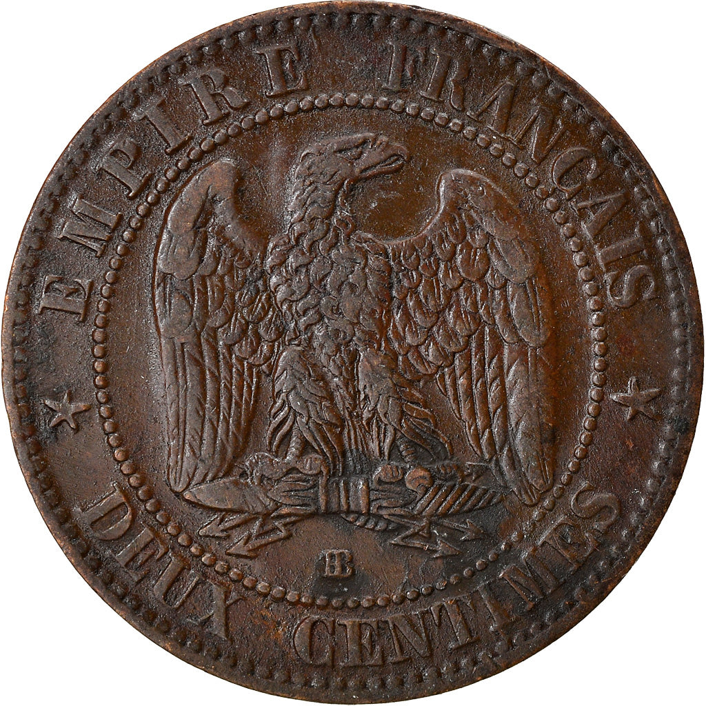 Monnaie, France, Napoleon III, Napoléon III, 2 Centimes, 1862, Strasbourg