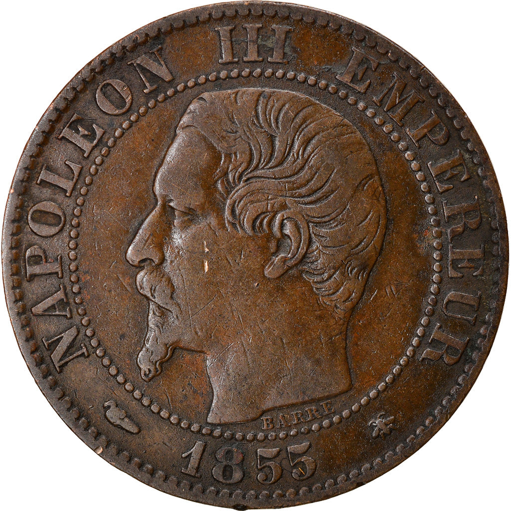 Coin, France, Napoleon III, Napoléon III, 5 Centimes, 1855, Strasbourg