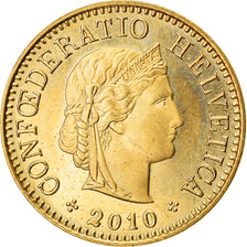 Moneta, Svizzera, 5 Rappen, 2010, Bern, BE, SPL-, Alluminio-bronzo, KM:26c