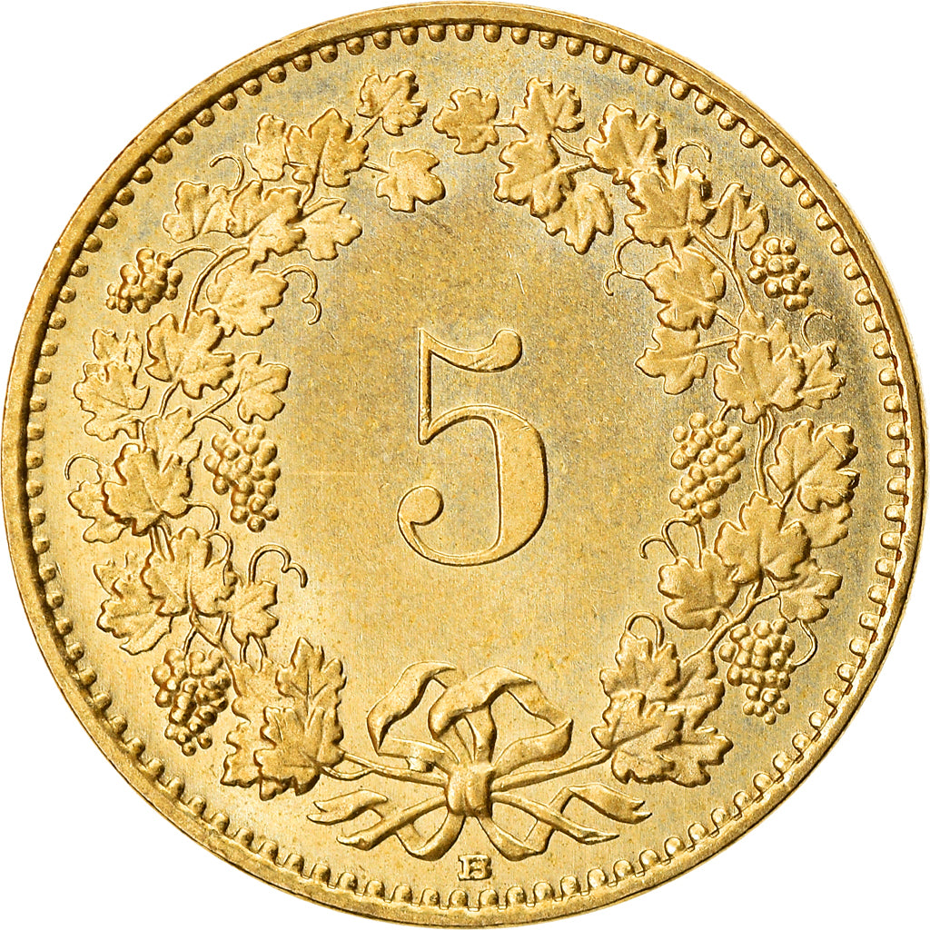 Moneta, Svizzera, 5 Rappen, 2010, Bern, BE, SPL-, Alluminio-bronzo, KM:26c