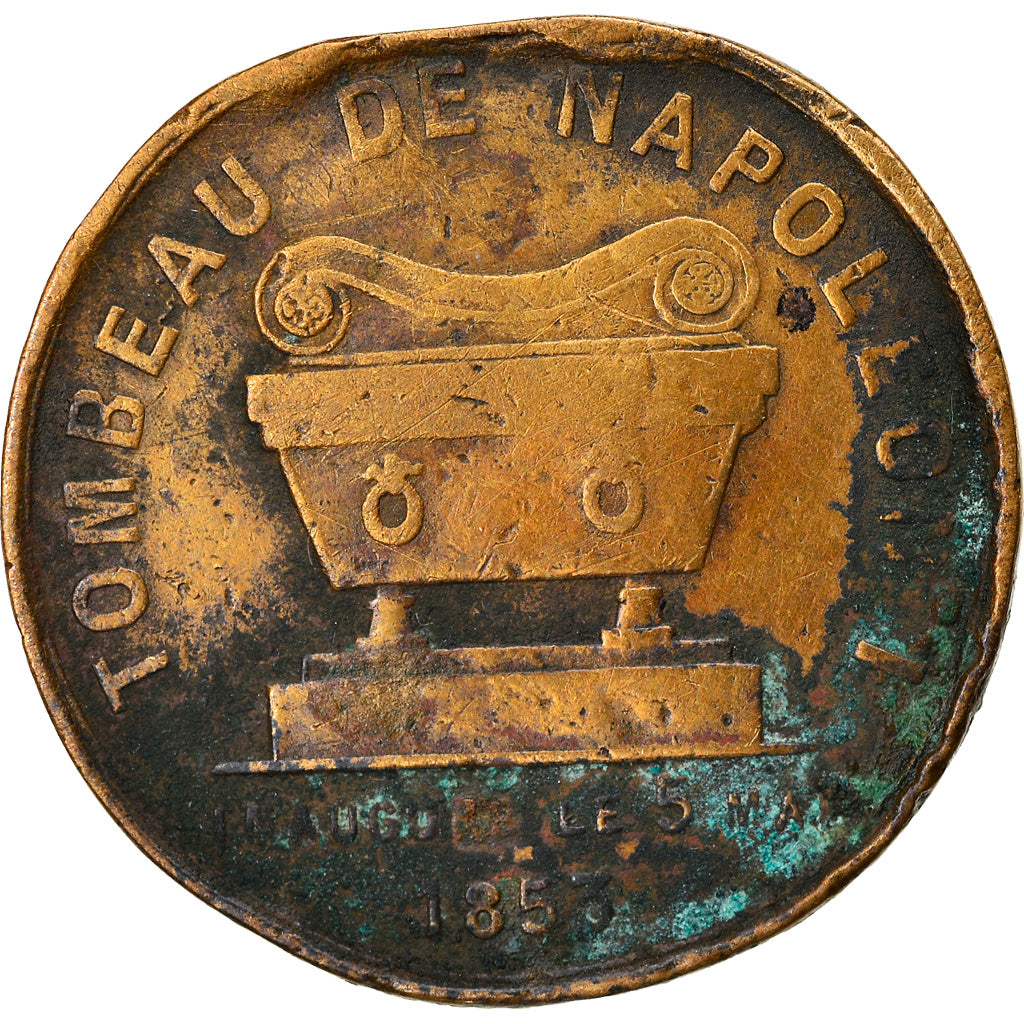 Frankrijk, Medaille, Inauguration du Tombeau de Napoléon Ier, 1853, ZG+, Koper