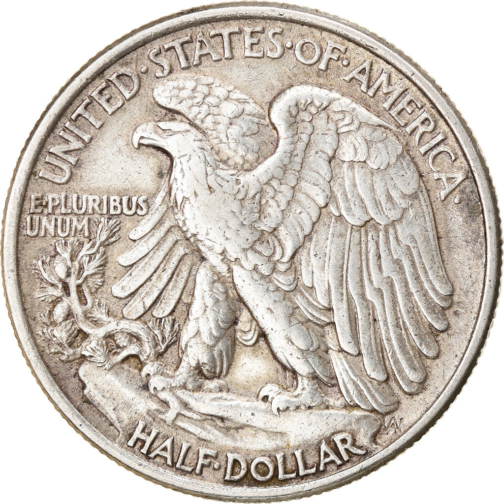 Coin, United States, Walking Liberty Half Dollar, Half Dollar, 1946, U.S. Mint