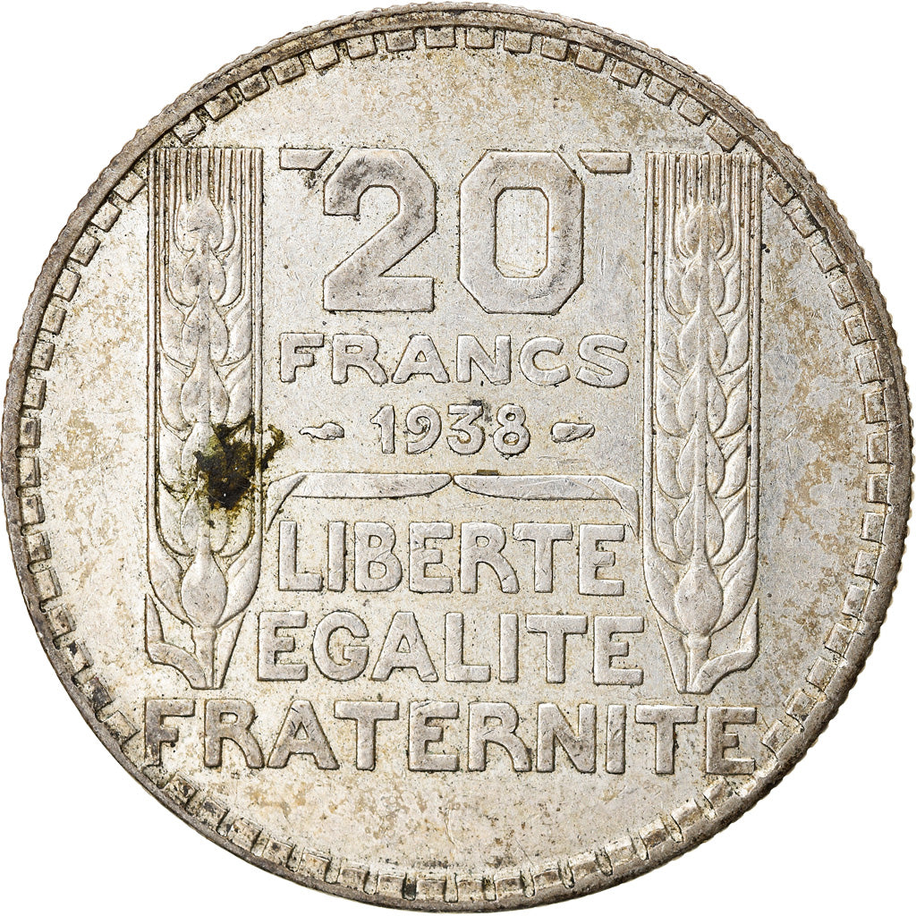 Monnaie, France, Turin, 20 Francs, 1938, Paris, TTB, Argent, Gadoury:852, KM:879