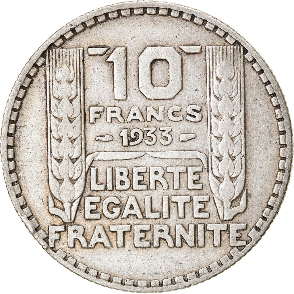 Coin, France, Turin, 10 Francs, 1933, Paris, VF(20-25), Silver, KM:878