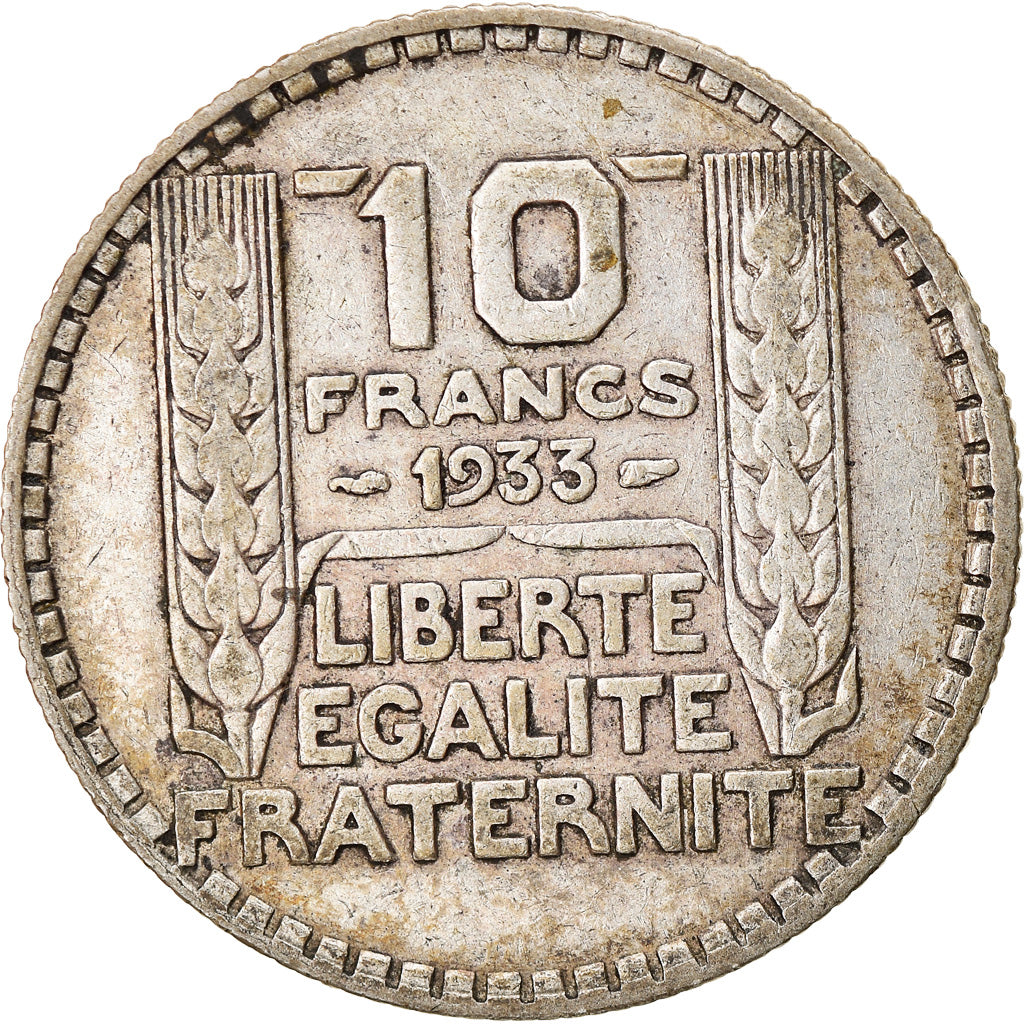Coin, France, Turin, 10 Francs, 1933, Paris, VF(30-35), Silver, KM:878