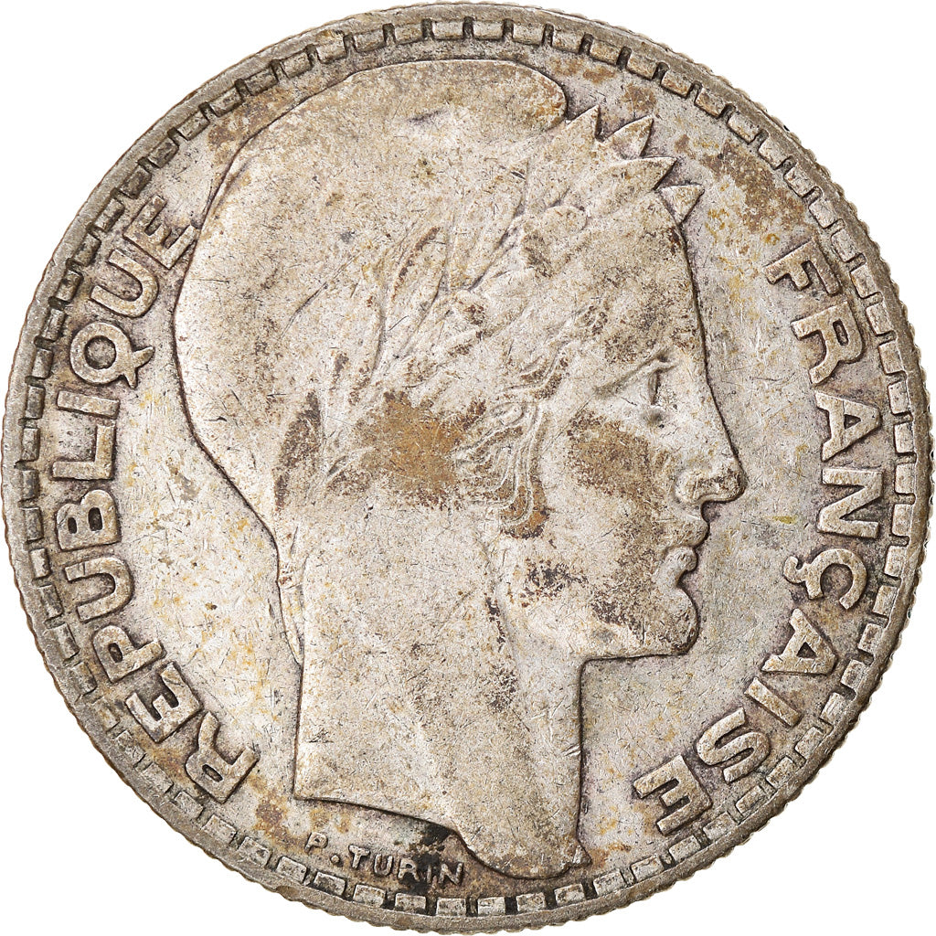 Coin, France, Turin, 10 Francs, 1934, Paris, VF(20-25), Silver, KM:878