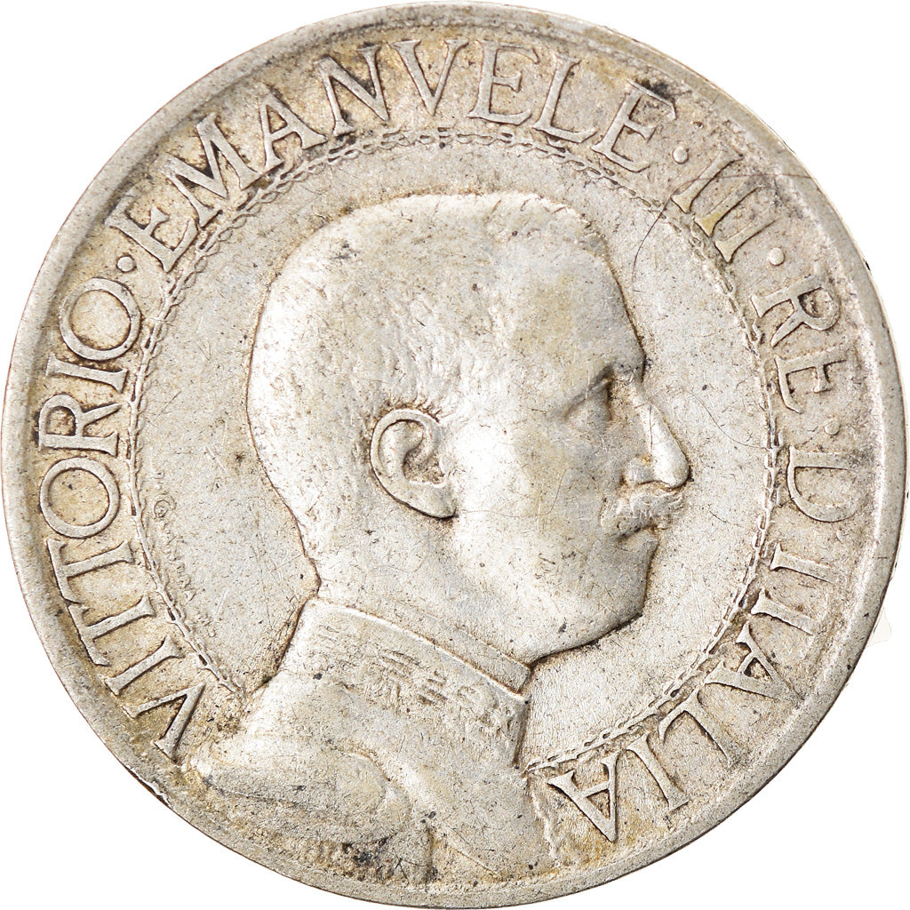 Coin, Italy, Vittorio Emanuele III, Lira, 1909, Rome, VF(20-25), Silver, KM:45
