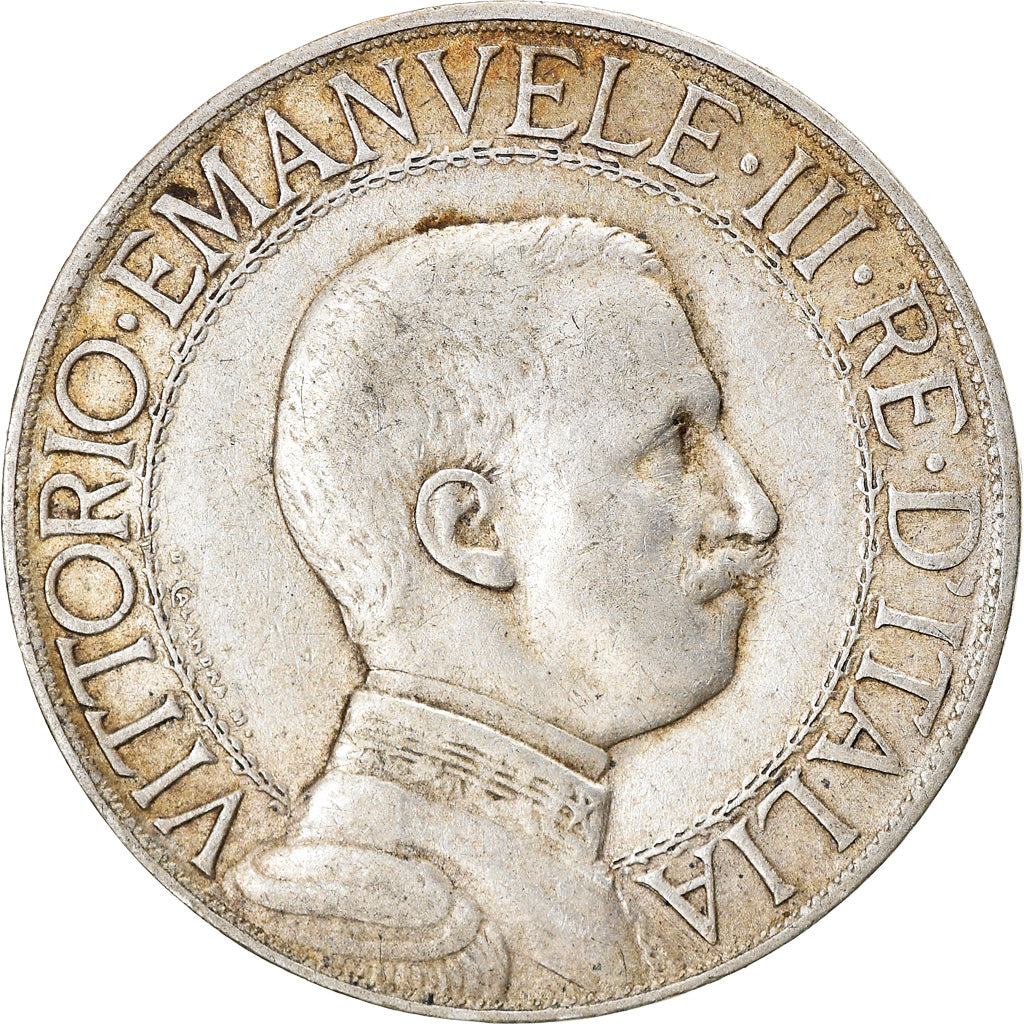 Coin, Italy, Vittorio Emanuele III, Lira, 1913, Rome, VF(30-35), Silver, KM:45