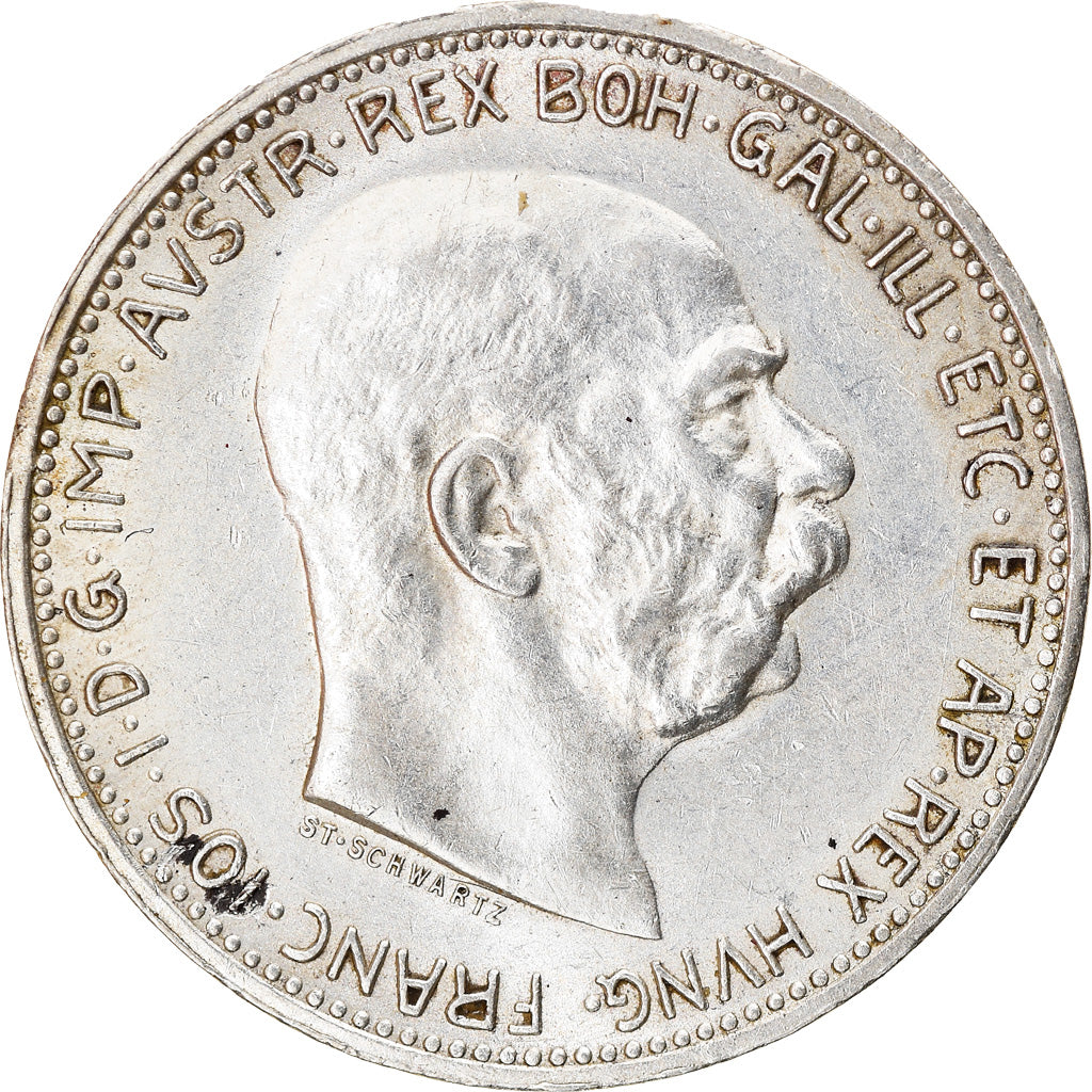 Moneta, Austria, Franz Joseph I, Corona, 1915, SPL-, Argento, KM:2820