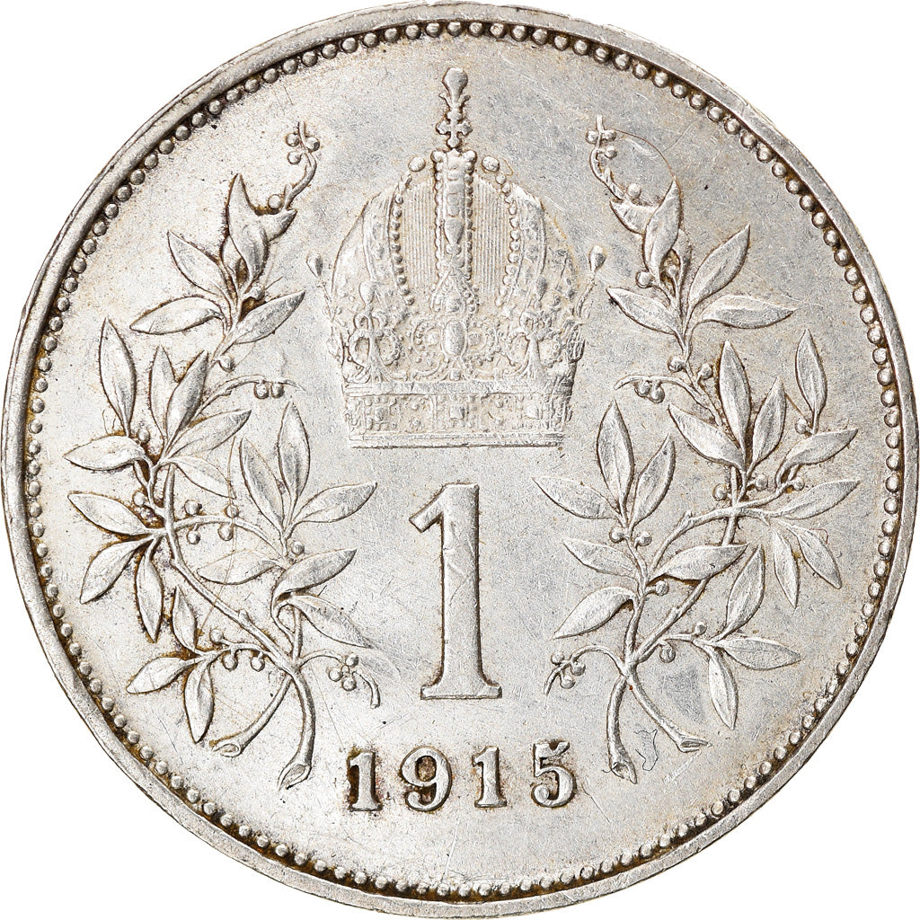 Moneta, Austria, Franz Joseph I, Corona, 1915, SPL-, Argento, KM:2820