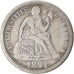 Coin, United States, Seated Liberty Dime, Dime, 1891, U.S. Mint, New Orleans