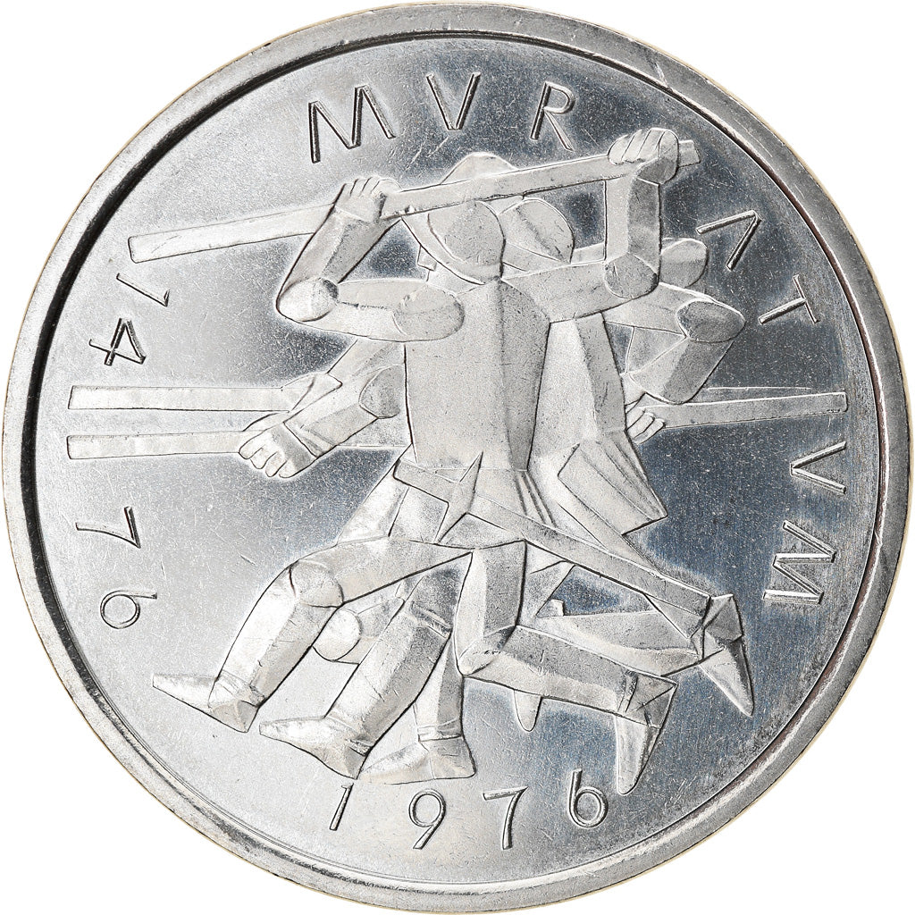 SWITZERLAND, 5 Francs, 1976, KM #54, MS(63), Copper-Nickel, 31.45, 13.21