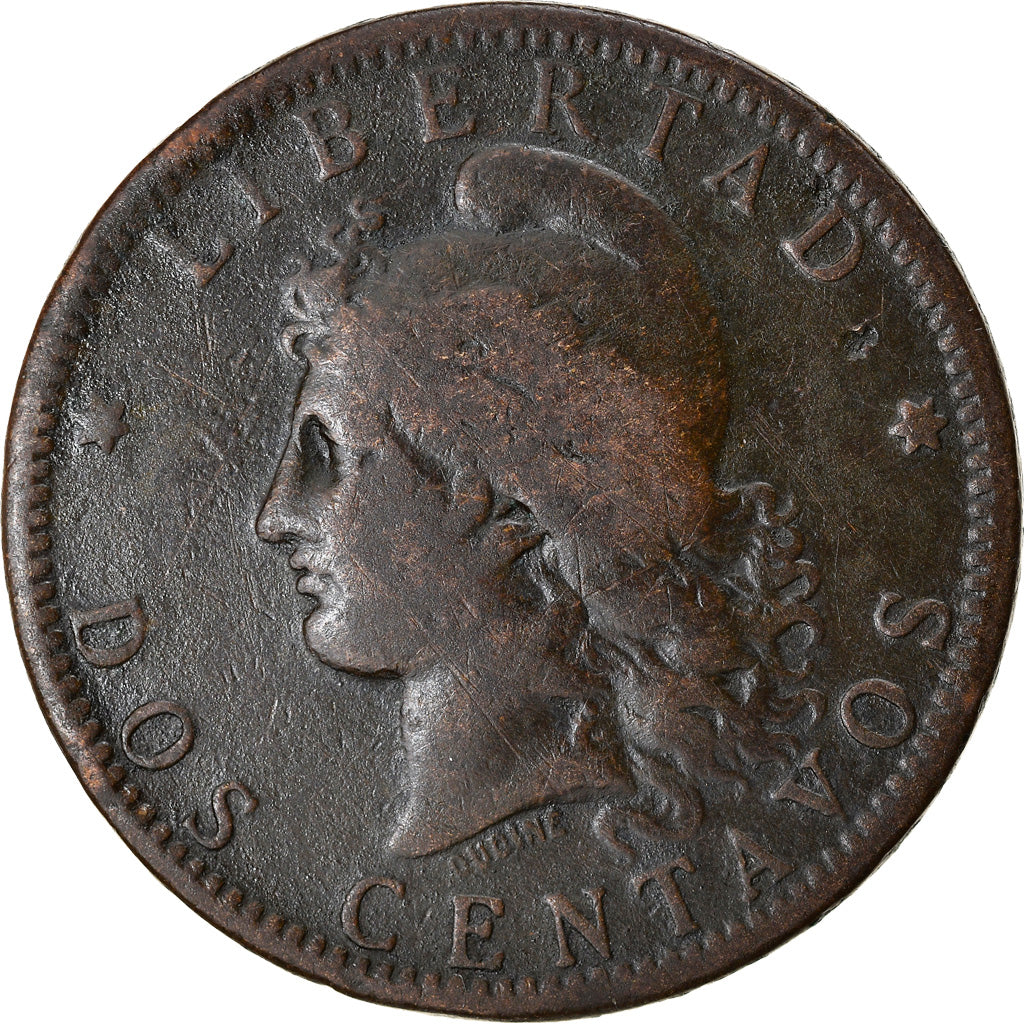 Coin, Argentina, 2 Centavos, 1885, VF(20-25), Bronze, KM:33
