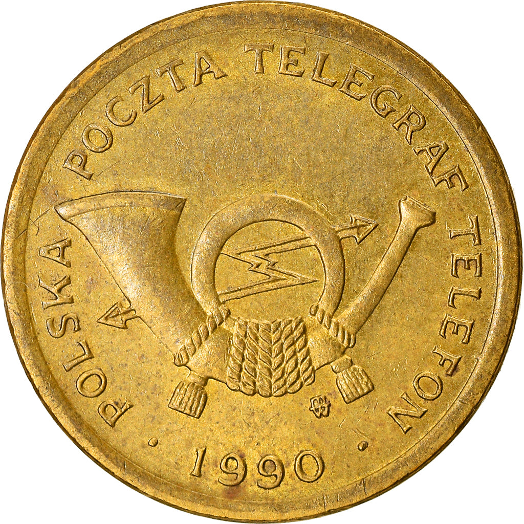 Polska, Token, 1990, A, EF(40-45), Mosiądz