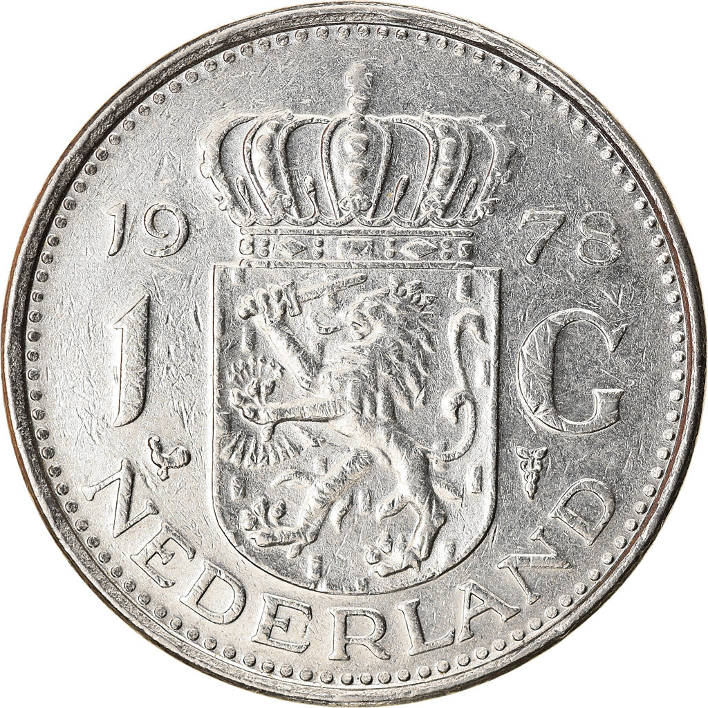 Munten, Nederland, Juliana, Gulden, 1978, ZF, Nickel, KM:184a