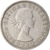 Monnaie, Grande-Bretagne, Elizabeth II, Florin, Two Shillings, 1958, TTB